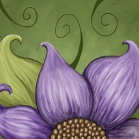 Purple flower petals. Purple flower