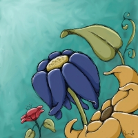 These flowers bathe in sunbeams all day. Wild flowers