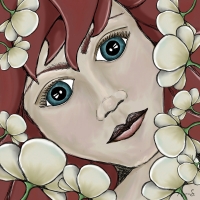 Perfectly named for her love of nature, Iris blends in with the beauty of the flowers. Iris