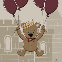 King of the castle! Bear and crown