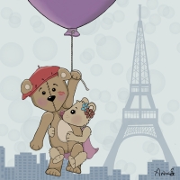 The city of love…the view is great from up here! Travelling bear - Paris
