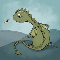 Who’s got more fire? Dragon and firefly