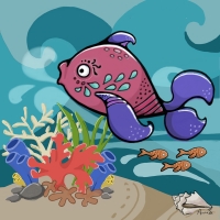 Life’s going swimmingly. Fish and coral