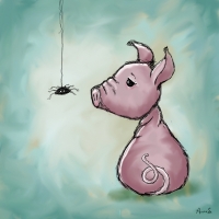 Just dropping in to say “hi!” Pig and spider