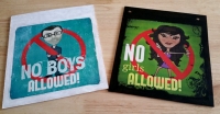 Personalized no girls/boys allowed wooden signs. No girls/boys allowed signs